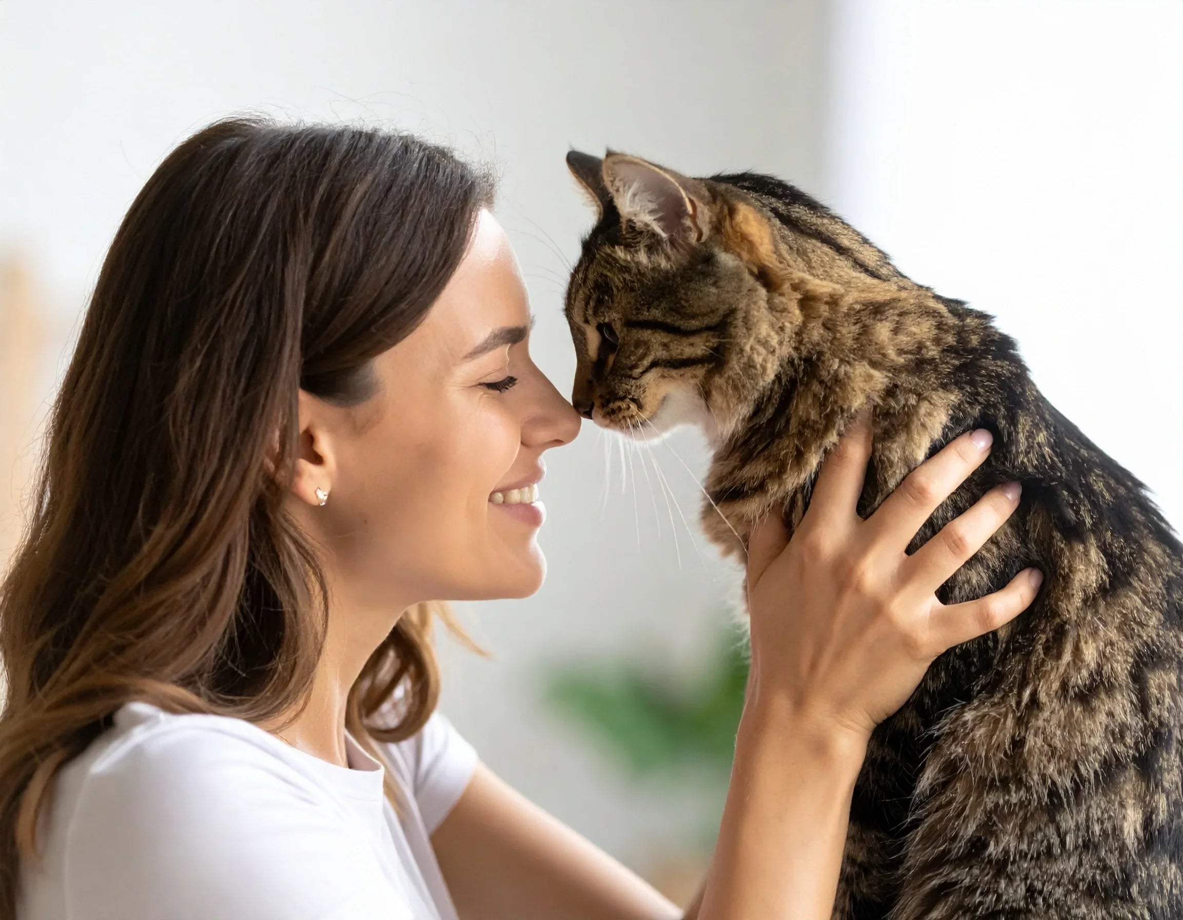 "Kat geeft kopjes aan eigenaar, lichaamstaal uitleg, affectie en communicatie bij katten bij Kattenhoek"