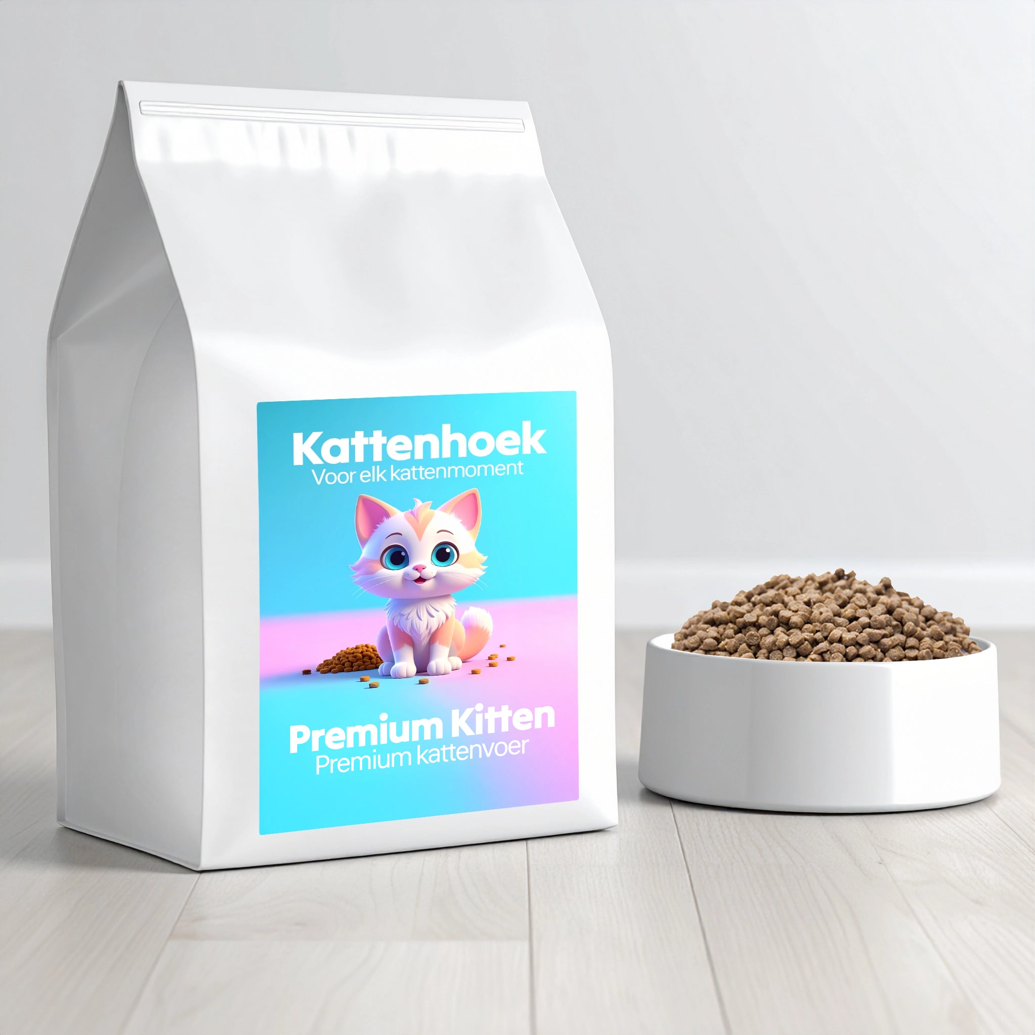 Premium Kitten kattenvoer van Kattenhoek – hoogwaardige voeding voor jonge kittens met kalkoen en vis