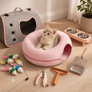 Roze kitten starterspakket met 8 benodigdheden van Kattenhoek