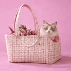 Sac à bandoulière de luxe pour chats