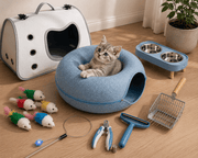 Kitten Starterpack Blauw met 8 producten voor een nieuwe kitten