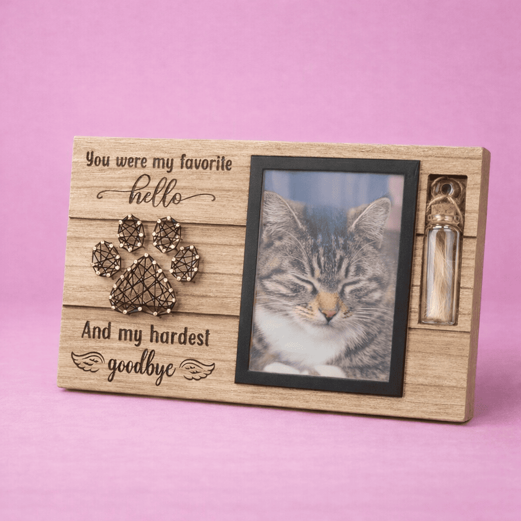 WHISKK™ Personaliseerbaar Houten Herdenkstuk