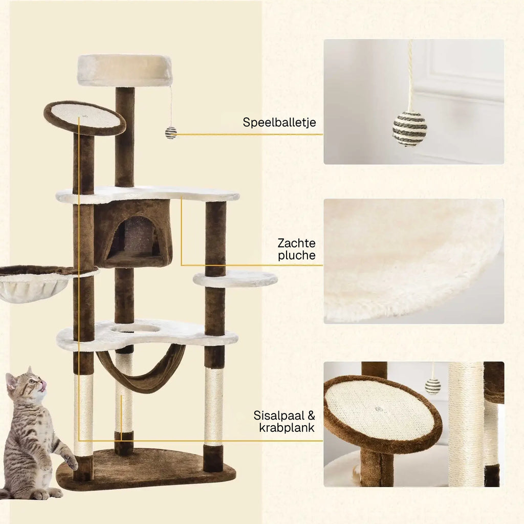 Modern interieur met Kattenhoek luxe krabpaal – stijlvol en functioneel