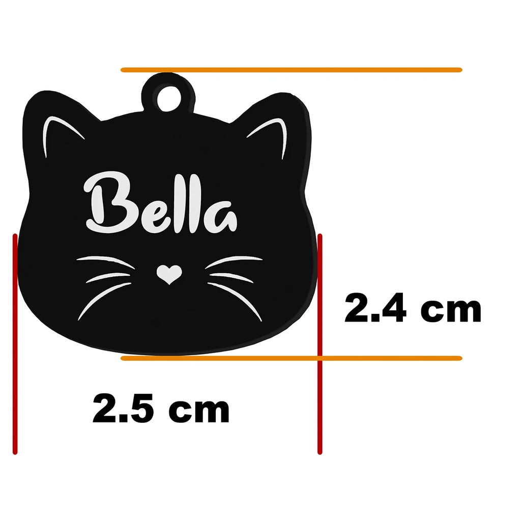 RVS kattenhanger met naam en telefoonnummer gegraveerd – WHISKK
