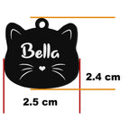 RVS kattenhanger met naam en telefoonnummer gegraveerd – WHISKK