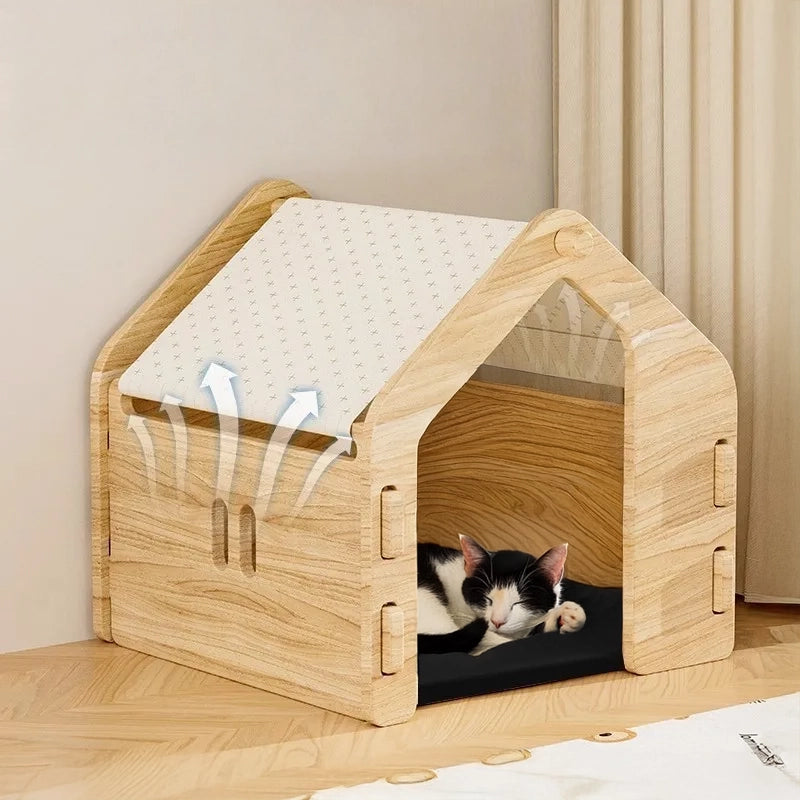 Katten- en hondenhuis voor binnen – ademend en comfortabel