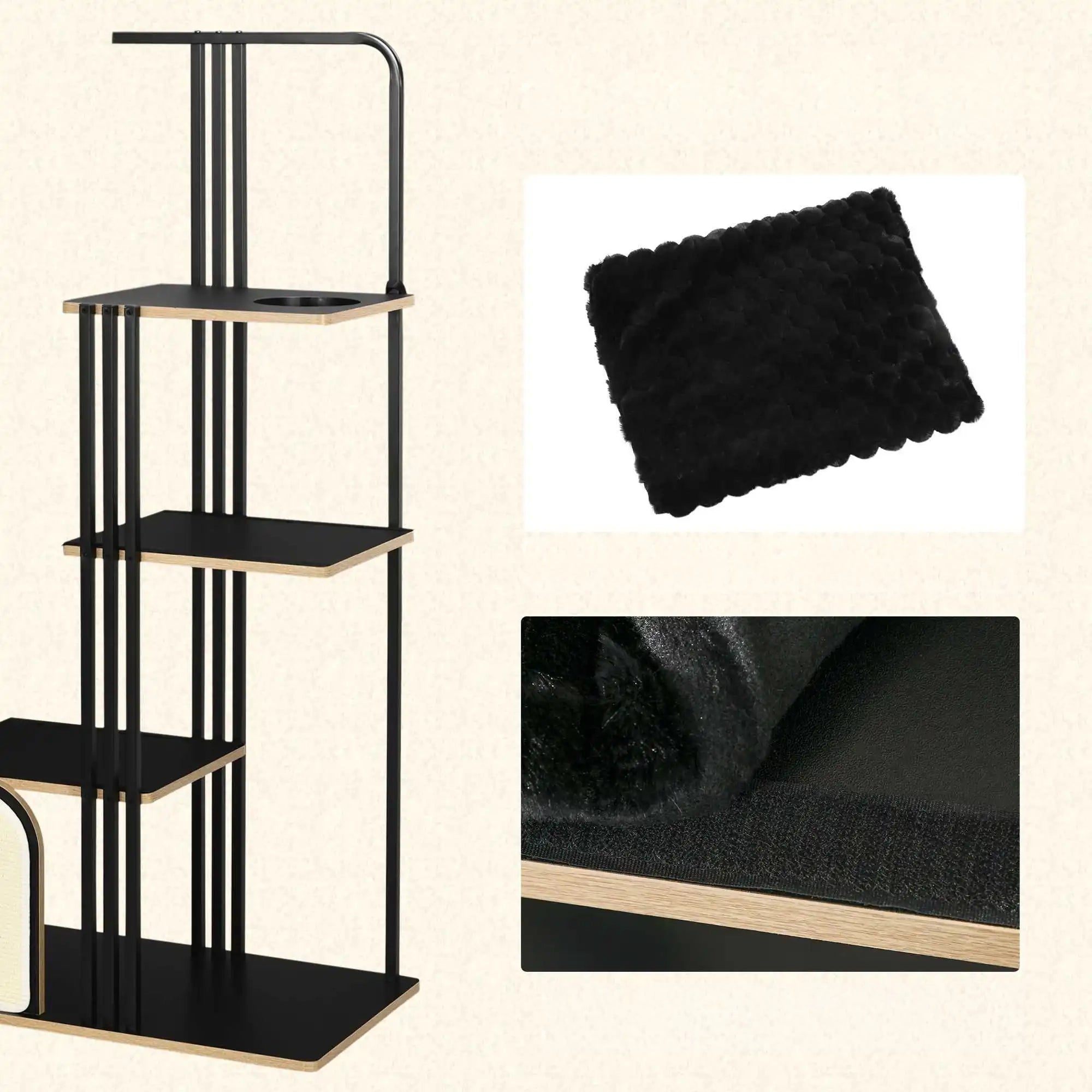 Grote krabpaal voor 2 katten in industrieel design – Kattenhoek