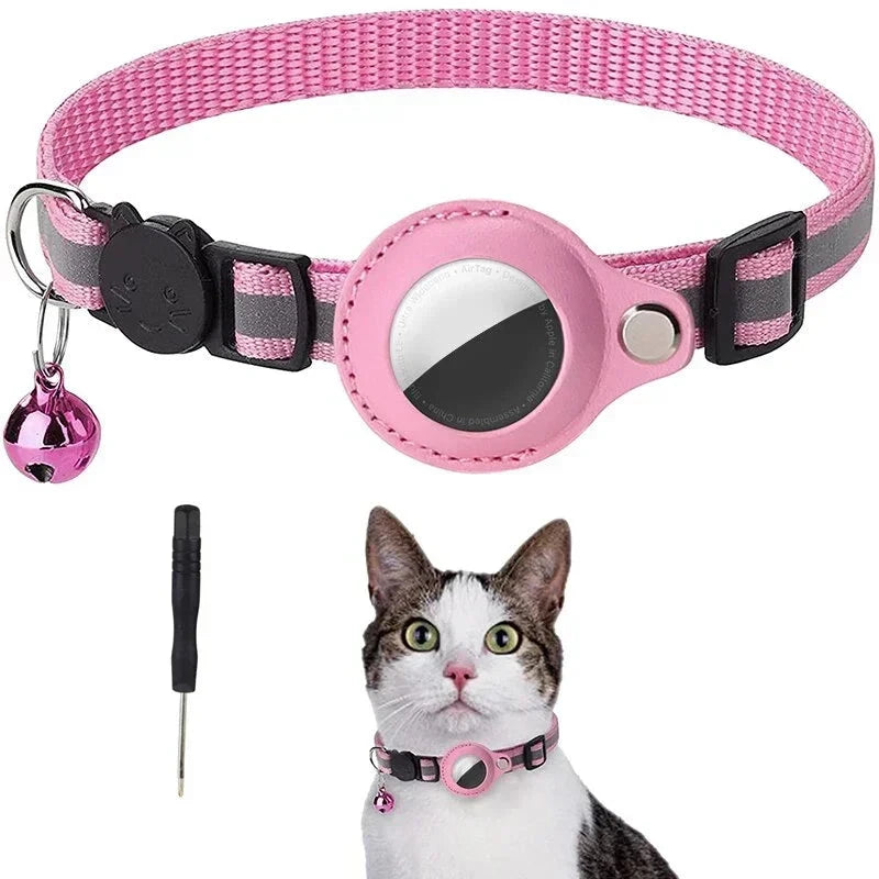Kattenhalsband met Airtag iOS GPS Tracker - Reflecterend met Belletje