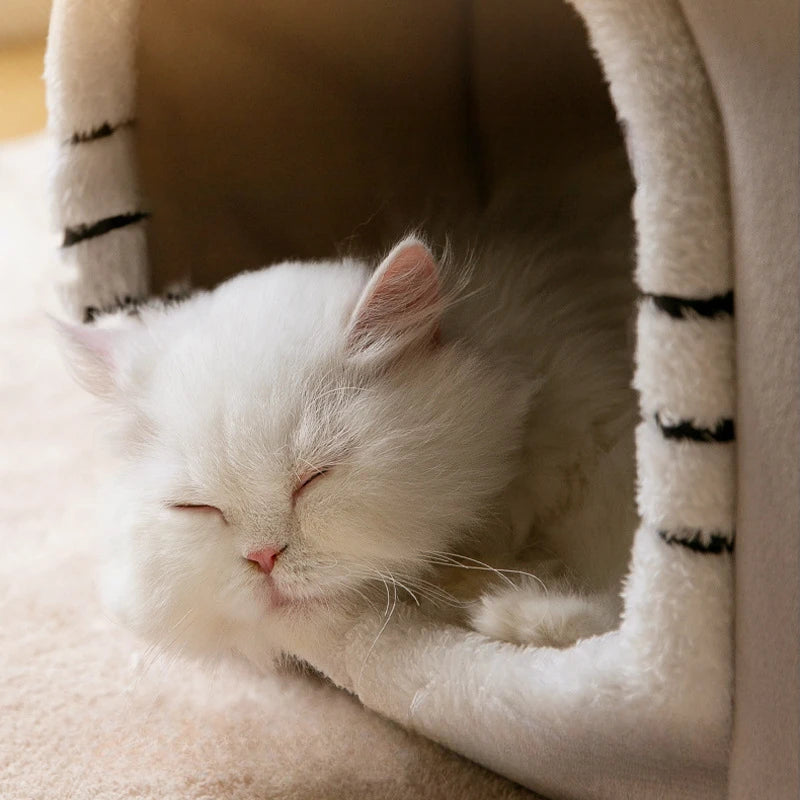 Luxe katten- en hondenbed WHISKK™ Fluffy – gezellig en winterwarm