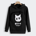 Dames hoodie met capuchon en ruime zak voor katten en honden