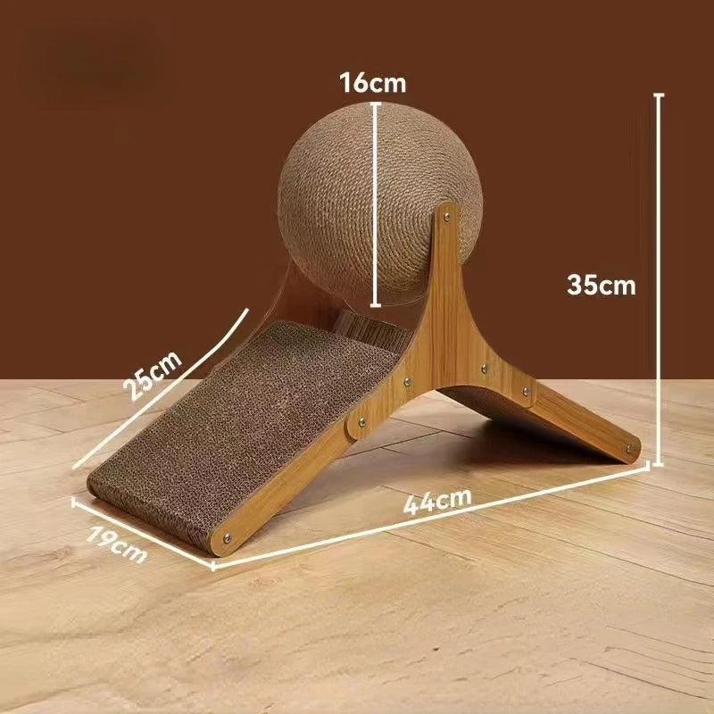 Krabbal voor katten met speelse houten kern – Kattenhoek productfoto