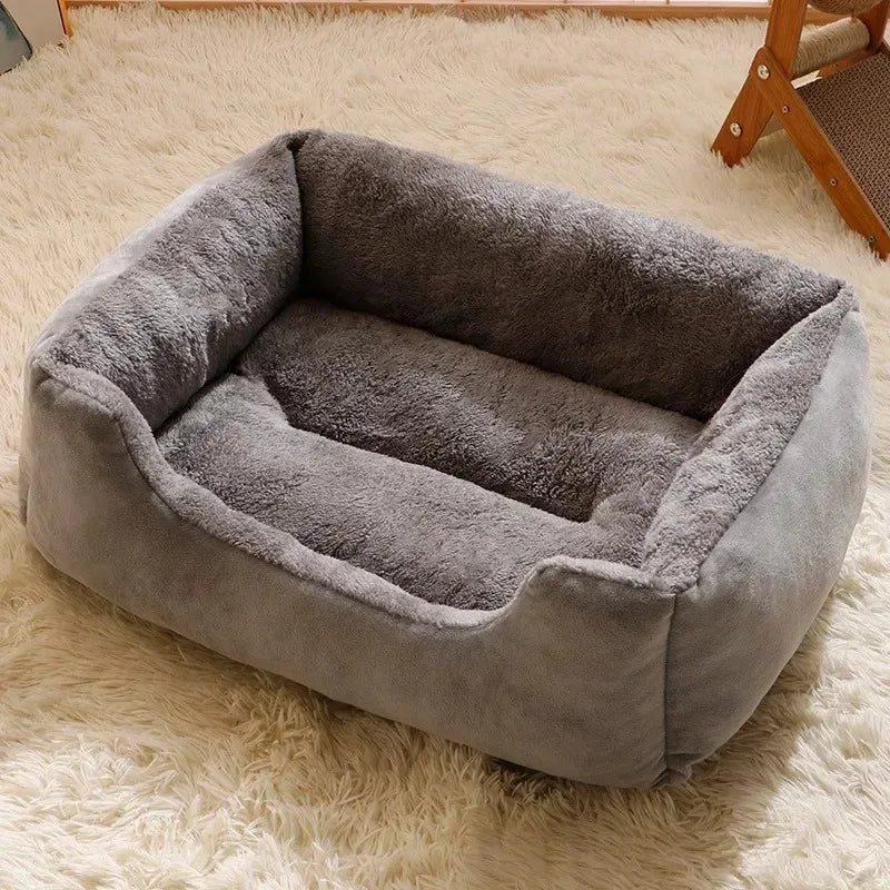 Roze pluche kattenbed voor kleine hond of kat – Kattenhoek