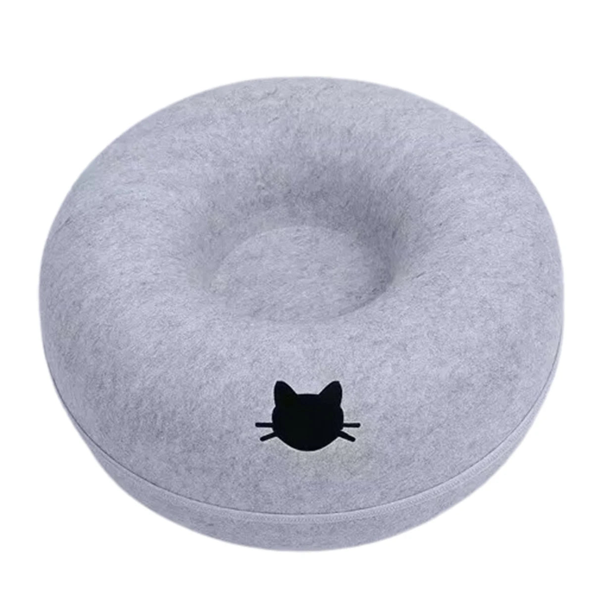 Lit pour chat en forme de beignet