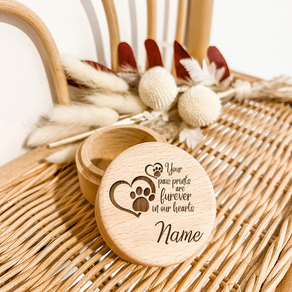 Kattenhaar of hondenhaar bewaren in gepersonaliseerd doosje – Kattenhoek herinnering

