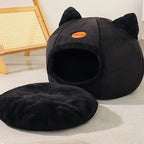 Cozy Cave kattenmand in modern interieur – warm en stijlvol