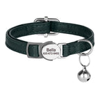 Aangepaste kattenhalsband in rood, bruin, roze, groen en zwart met ID-tag – Kattenhoek

Kattenhalsband met gratis gegraveerde naam en telefoonnummer, inclusief belletje – Kattenhoek