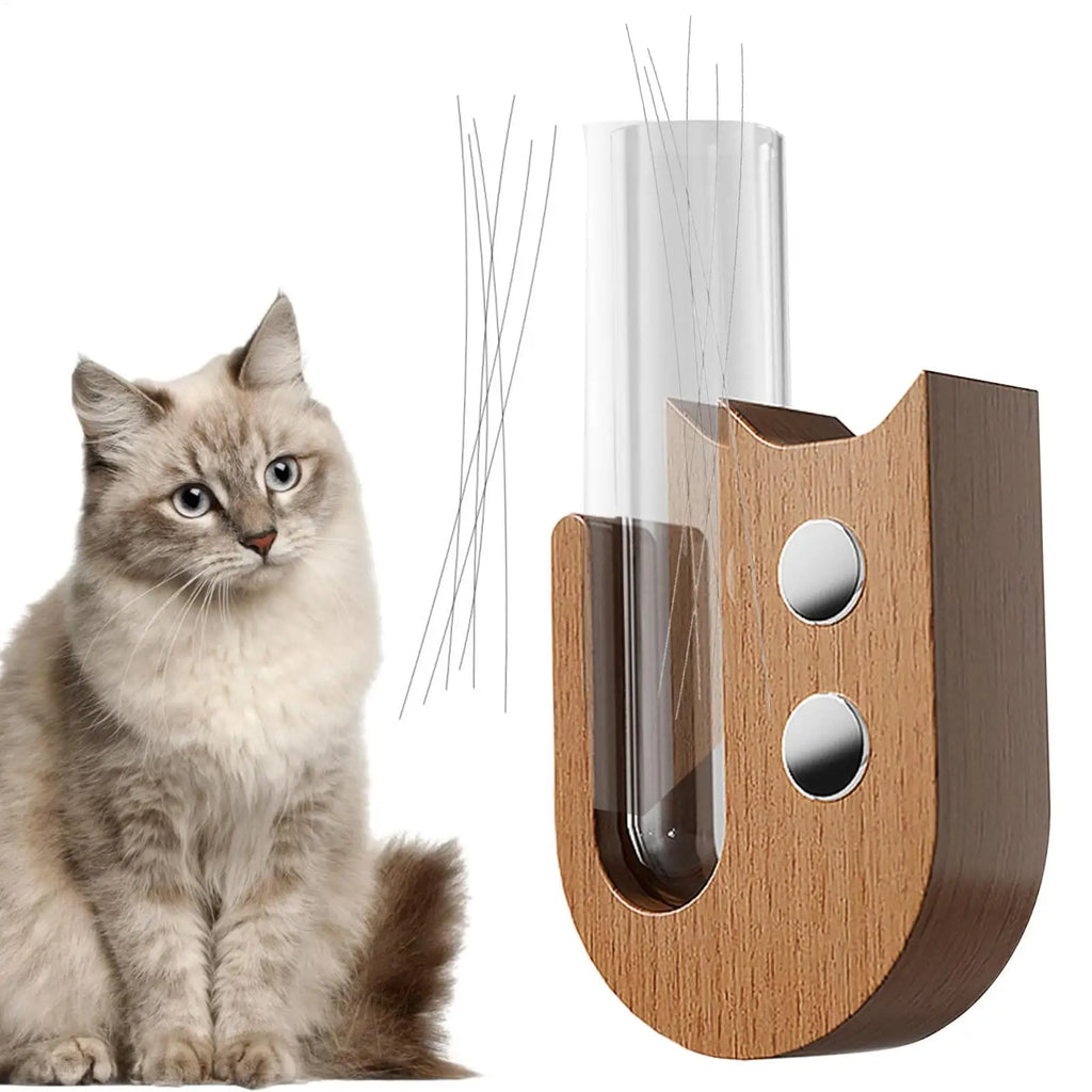 Herdenkbuisje met glas en hout – perfect cadeau voor kattenliefhebbers