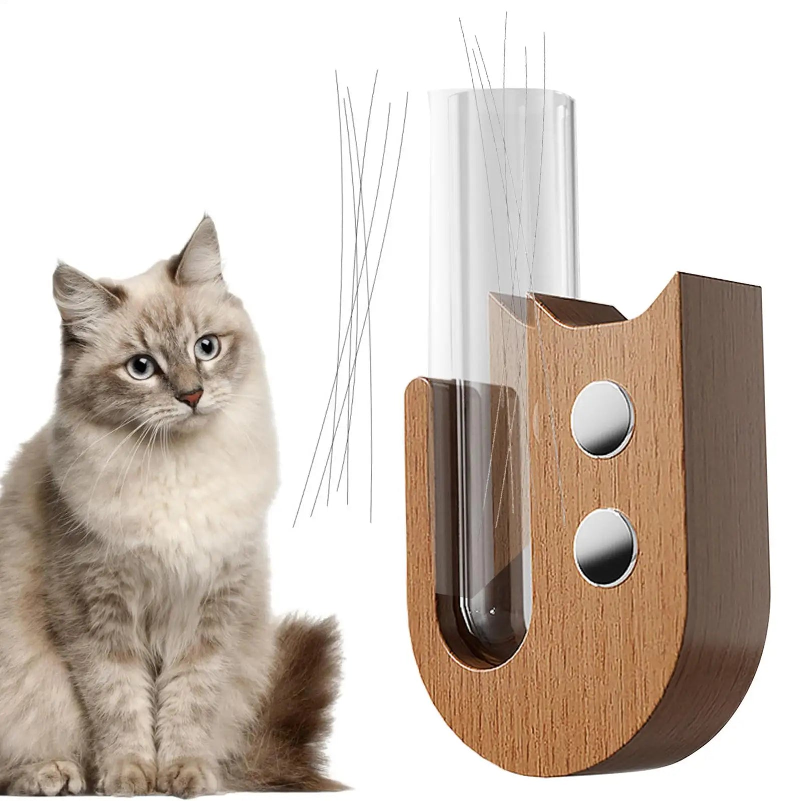 Herdenkbuisje met glas en hout – perfect cadeau voor kattenliefhebbers