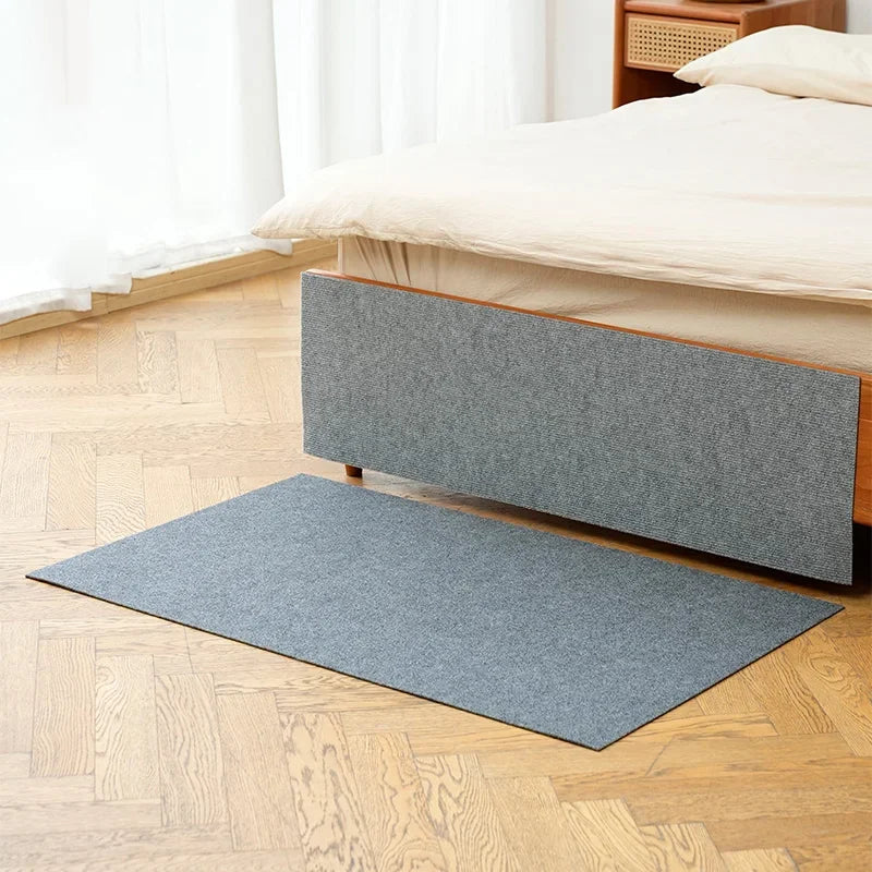 Anti-kras krabmat kattenbank bescherming zwart grijs - Kattenhoek  