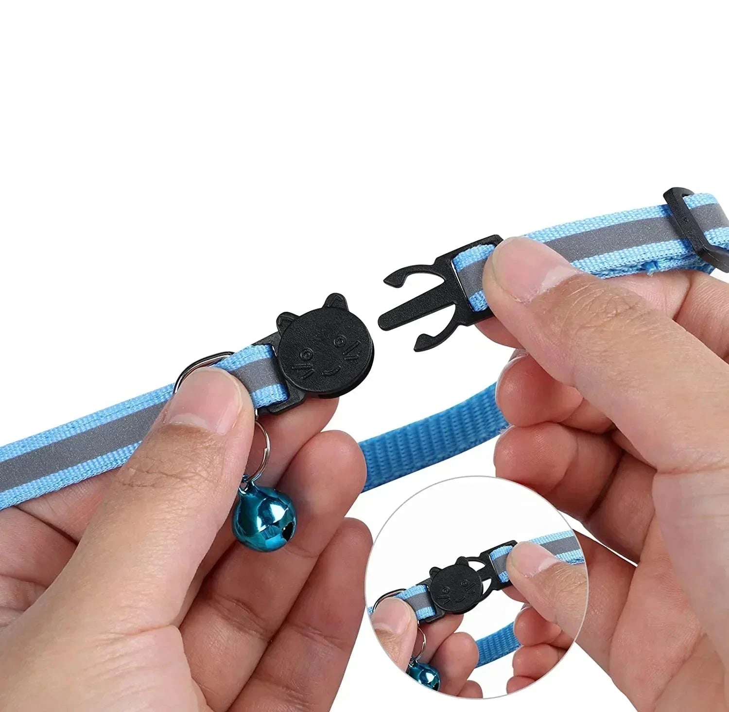 Kattenhalsband met Airtag iOS GPS Tracker - Reflecterend met Belletje