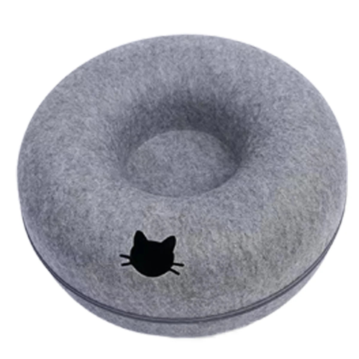 Lit pour chat en forme de beignet
