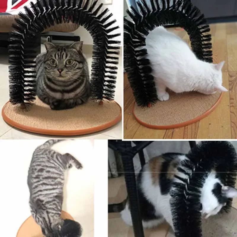 Groom & Play Boog - Zelfverzorging en Speelplezier voor Uw Kat