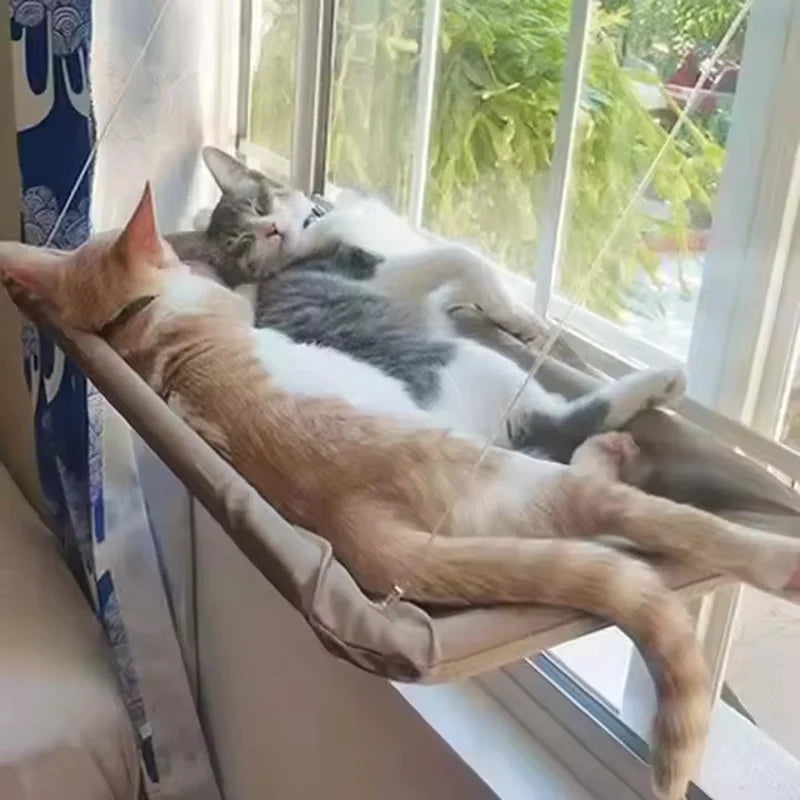 Hangmat voor katten raamzitje met zuignappen - Kattenhoek  
Katten raamhangmat Oxford stof ademend materiaal - Kattenhoek  
