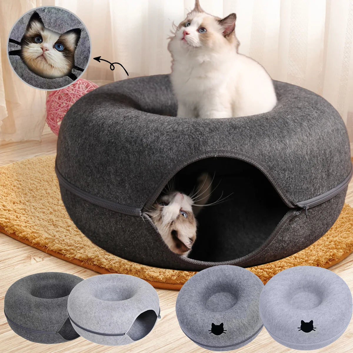 Donut Kattenbed