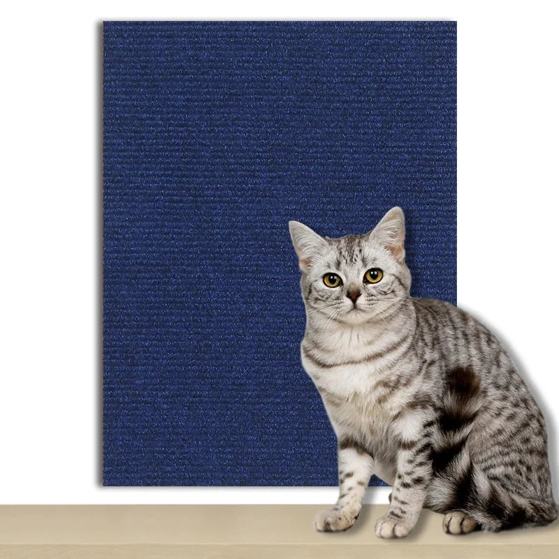 Decoratieve katten krabmat in zwart grijs bruin khaki blauw - Kattenhoek  