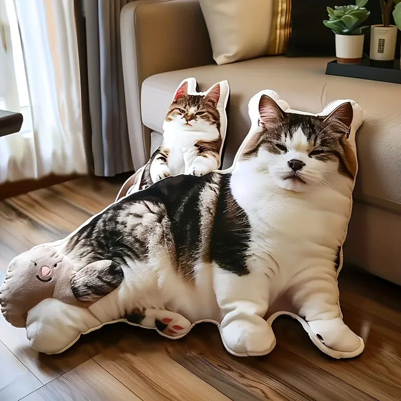 WHISKK™ Gepersonaliseerd Kattenkussen met dubbelzijdige foto – Kattenhoek