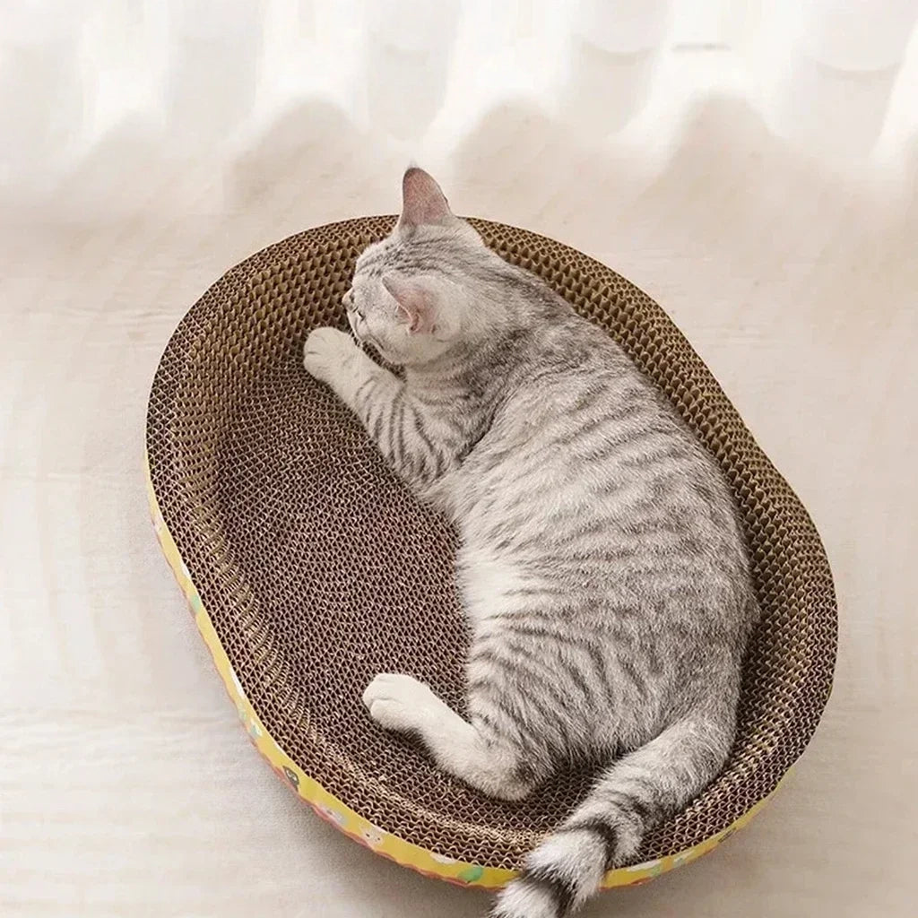 Multifunctioneel kattenmeubel: krabplank en slaapbed – Kattenhoek