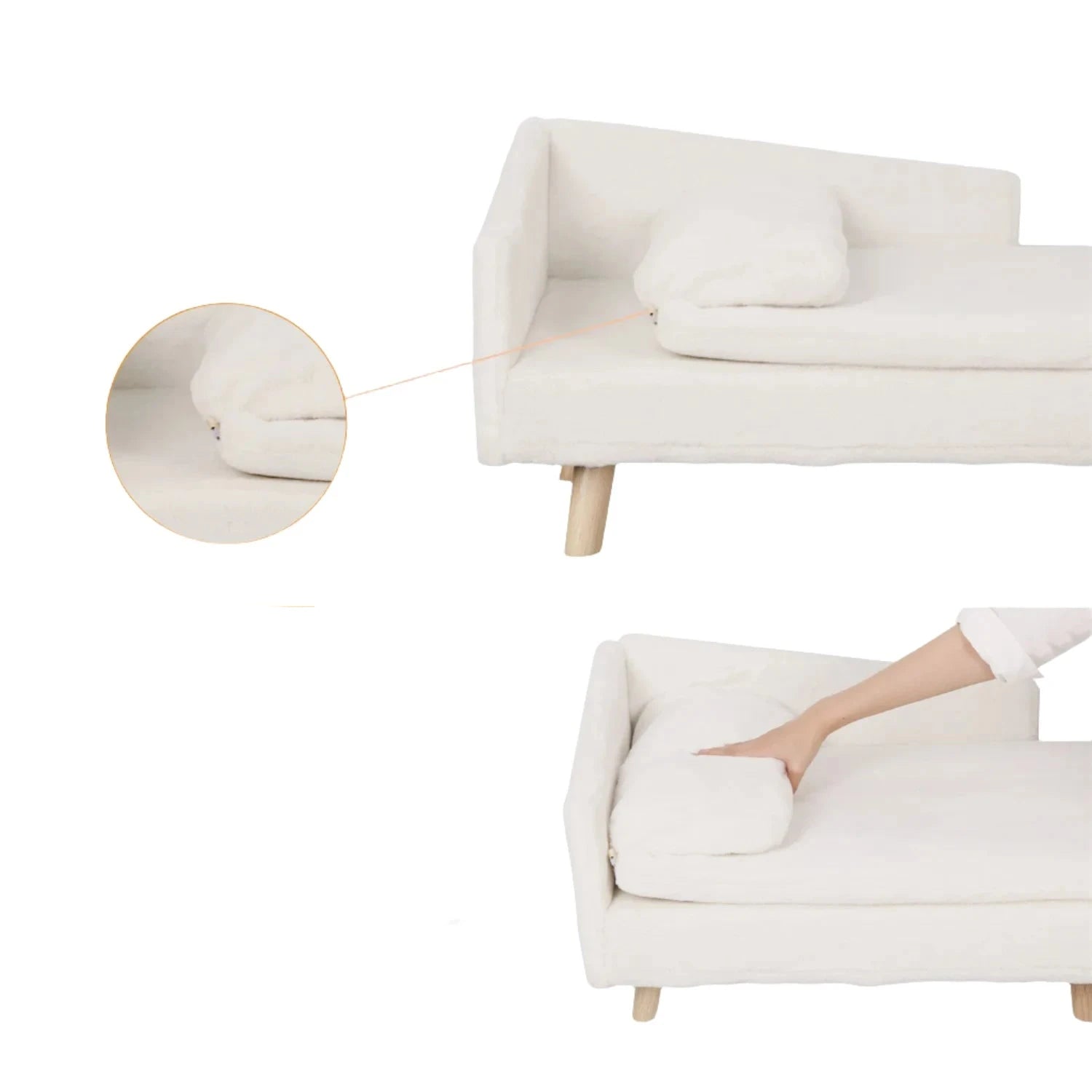 WHISKK™ kattenmeubel met waterdichte stof en anti-slip poten – Kattenhoek design

