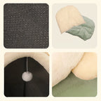 Veilige kattenmand semi gesloten slaapgrot kat - Kattenhoek