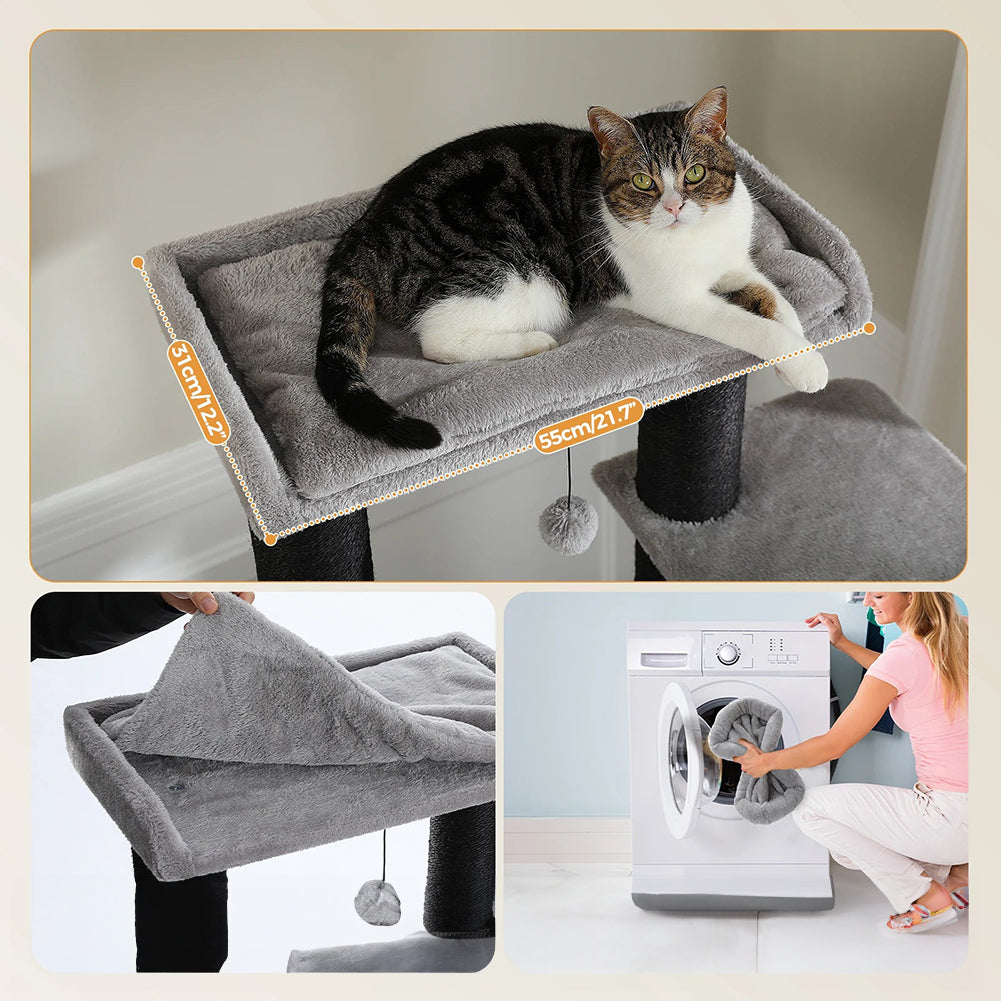 Hangmat en kattenhuis van de WHISKK toren – comfortabel rustplekje
